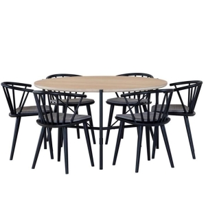 Ale pyöreä ruokailuryhmä Edda tuoleilla