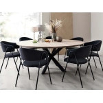 Chicago pyöreä 180 ruokailuryhmä 6 Lina tuolilla