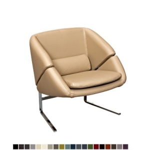 Gilda 10 nojatuoli nahkaverhoiltuna