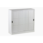 Gustav kirjakaappi 120 umpiovilla - Valkoinen