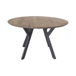 Miami pyöreä ruokapöytä 128 - Jatkettava