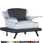 Super Roy  09 nojatuoli Nahkaverhoilulla