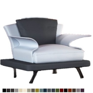 Super Roy  09 nojatuoli Nahkaverhoilulla