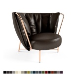 Tulip nojatuoli  Nahkaverhoilulla