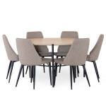 Ale pyöreä ruokailuryhmä Flair tuoleilla