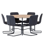 Ale pyöreä ruokailuryhmä Frank tuoleilla