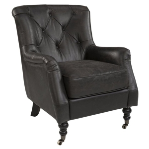 Dessau nojatuoli nahkaverhoilulla