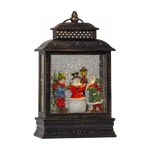 Lumiukko ja lapset koristelyhty