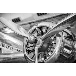 Lentokoneen moottori - Lasinen Sisustustaulu