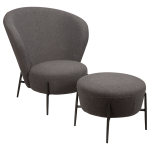 Orbit lounge nojatuoli ja rahi