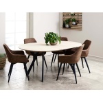 Miami pyöreä 150 ruokailuryhmä 6 Signe tuolilla - Jatkettava