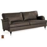 Lincoln 3 ist sohva 2 istuintyynyllä - nahkaverhoilulla