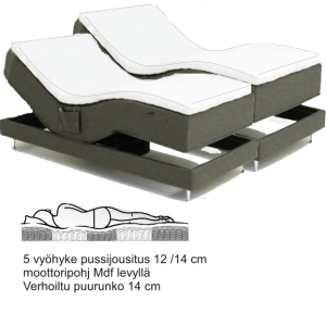 Anatomic moottorisänky Ergo Fox - 180x200 cm