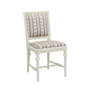 Kustavilainen Tuoli verhoilulla selkänojalla