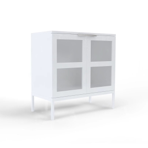 Siera lasiovikaappi matala