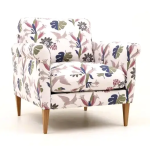 Mindy Nojatuoli kuviollisella kankaaalla