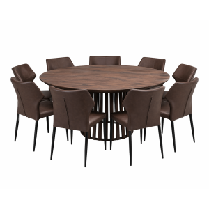 Chicago pyöreä ruokailuryhmä 180 cm - 8 tuolilla